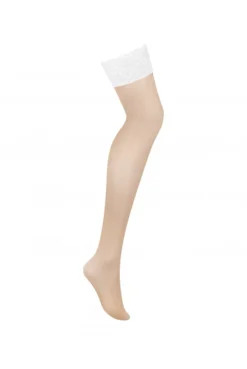 Bas Autofixant Blanc Heavenlly -L’Éveil Sensuel Soldes bas autofixant blanc heavenlly 6