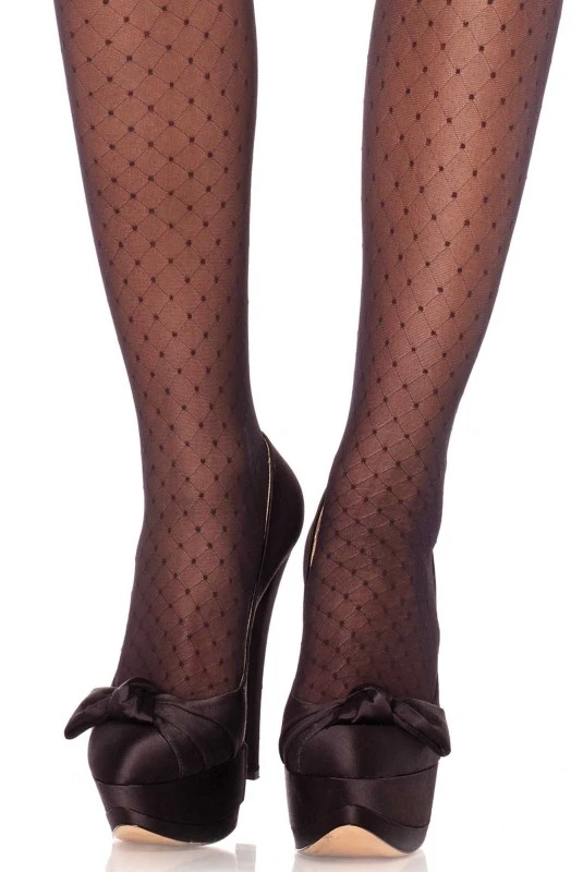 Bas Autofixant Chic Motif Effet Point De Croix 2 Bas Autofixant Chic Motif Effet Point De Croix – Image 2