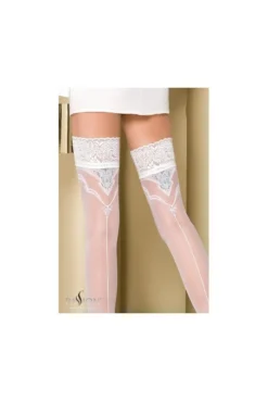 Bas Autofixants Blanc Passion ST108 -L’Éveil Sensuel Soldes bas autofixants blanc passion st108 2