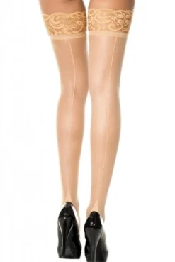 Bas Coutures Chairs Jarretières Dentelle