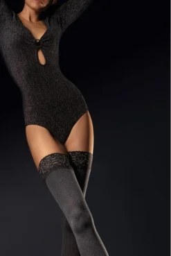 Bas Fancy Bas Gris 40 Deniers