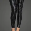 Bas Jambières Leggings Fetish Wetlook Froissé NoirHandmade