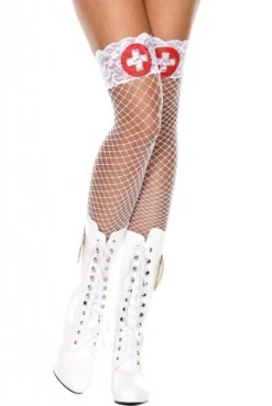 Bas Résille Infirmière Sexy Non Autofixant