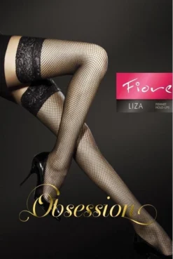 Bas Résille Sexy Chic Liza Noir Fiore