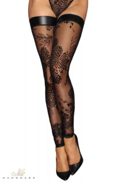 Bas Sexy Chic Fetish Autofixants Tulle Floqué 6 Bas Sexy Chic Fetish Autofixants Tulle Floqué -L’Éveil Sensuel Soldes bas sexy chic fetish autofixants tulle floque 2