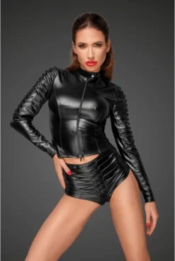Blouson Perfecto Fetish Biker -L’Éveil Sensuel Soldes blouson perfecto fetish biker 4