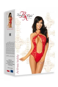 Body Décolleté Rouge Anthea -L’Éveil Sensuel Soldes body decollete rouge anthea 4