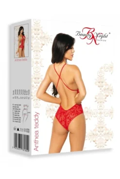 Body Décolleté Rouge Anthea -L’Éveil Sensuel Soldes body decollete rouge anthea 5