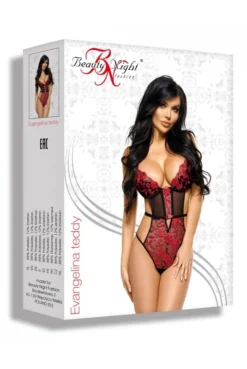 Body Noir Et Rouge Evangelina Beauty Night -L’Éveil Sensuel Soldes body noir et rouge evangelina beauty night 4