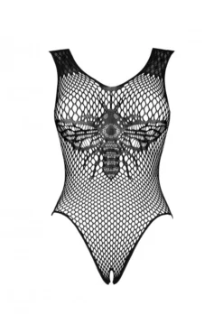 Body Ouvert à Motif Noir -L’Éveil Sensuel Soldes body ouvert a motif noir 2