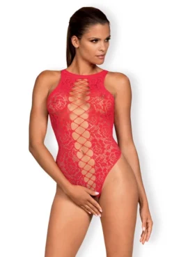 Body Ouvert Rouge Dos Ouvert