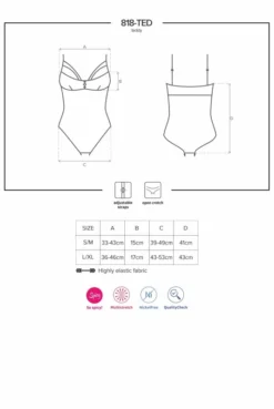 Body Ouvert Sexy Bijoux Sexy Chic Obsessive -L’Éveil Sensuel Soldes body ouvert sexy bijoux sexy chic obsessive 4