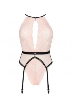 Body Rose à Jarretelles Lilines -L’Éveil Sensuel Soldes body rose a jarretelles lilines 2