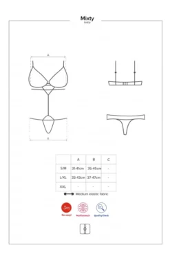 Body Sexy Mixty Noir -L’Éveil Sensuel Soldes body sexy mixty noir 4