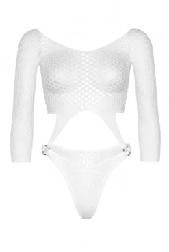 Body String Anneau Résille Nid De Poule Blanc -L’Éveil Sensuel Soldes body string anneau resille nid de poule blanc 4