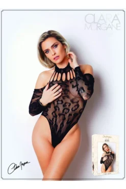 Body String Léopard Sexy Chic Résille -L’Éveil Sensuel Soldes body string leopard sexy chic resille 2