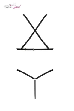 Body String Transparent Echancré Dos Nu Stevie -L’Éveil Sensuel Soldes body string transparent echancre dos nu stevie 3