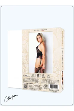 BodyStocking Résille Effet Guêpière Bas Multiple Jarretelles -L’Éveil Sensuel Soldes bodystocking resille effet guepiere bas multiple jarretelles 5
