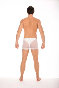 Boxer Blanc Midnight -L’Éveil Sensuel Soldes boxer blanc midnight 3