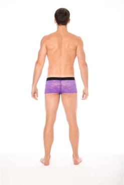 Boxer Homme Dentelle Délicate Violet -L’Éveil Sensuel Soldes boxer homme dentelle delicate violet 4