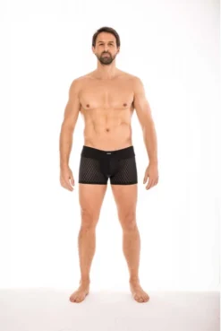 Boxer Noir Seduction -L’Éveil Sensuel Soldes boxer noir seduction 2