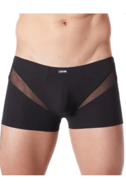 Boxer Noir Sexy Wave Fine Résille En V