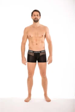 Boxer Noir Tandem -L’Éveil Sensuel Soldes boxer noir tandem 2