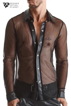 Chemise Homme Transparente Cesare
