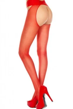 Collant Rouge Ouvert