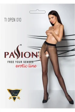 Collants Ouverts 20 Deniers Noir Passion -L’Éveil Sensuel Soldes collants ouverts 20 deniers noir passion 2