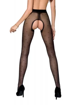 Collants Ouverts à Poids Noirs