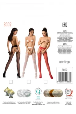 Collants Ouverts Doubles Jarretelles Noir Passion -L’Éveil Sensuel Soldes collants ouverts doubles jarretelles noir passion 2