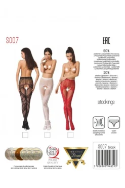 Collants Ouverts Fashion Tatouage Noir Passion -L’Éveil Sensuel Soldes collants ouverts fashion tatouage noir passion 2