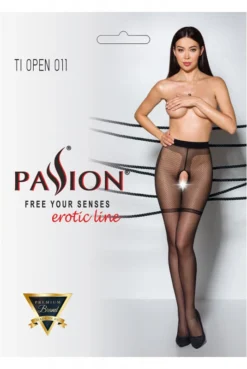 Collants Ouverts Plumetis 20 Deniers Noir -L’Éveil Sensuel Soldes collants ouverts plumetis 20 deniers noir 2