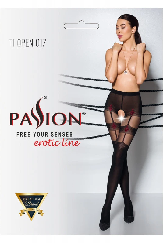 Collants Ouverts Ultra Chics Jarretières Jarretelles Noir Et Rouge 3 Collants Ouverts Ultra Chics Jarretières Jarretelles Noir Et Rouge – Image 3