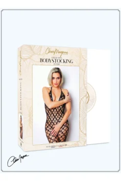 Combi BodyStocking Décolleté Résille -L’Éveil Sensuel Soldes combi bodystocking decollete resille 4