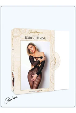 Combi BodyStocking Ouvert Seins Nus Manches Longues -L’Éveil Sensuel Soldes combi bodystocking ouvert seins nus manches longues 4