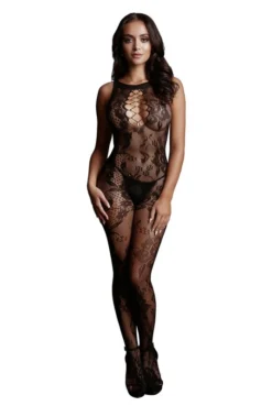 Combi BodyStocking Ouverte Criss Cross -L’Éveil Sensuel Soldes combi bodystocking ouverte criss cross 3