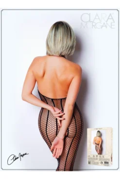 Combi BodyStocking Ouverte Résille Seins Nus -L’Éveil Sensuel Soldes combi bodystocking ouverte resille seins nus 3