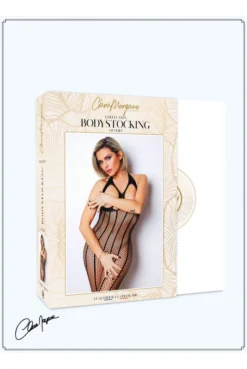 Combi BodyStocking Ouverte Résille Seins Nus -L’Éveil Sensuel Soldes combi bodystocking ouverte resille seins nus 4