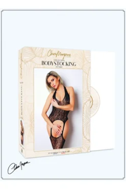Combi BodyStocking Résille Effet Guêpière Et Bas Dentelle -L’Éveil Sensuel Soldes combi bodystocking resille effet guepiere et bas dentelle 4