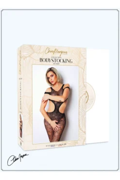 Combi BodyStocking Résille Losange Echancrée -L’Éveil Sensuel Soldes combi bodystocking resille losange echancree 4