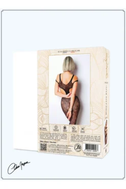 Combi BodyStocking Résille Losange Echancrée -L’Éveil Sensuel Soldes combi bodystocking resille losange echancree 5