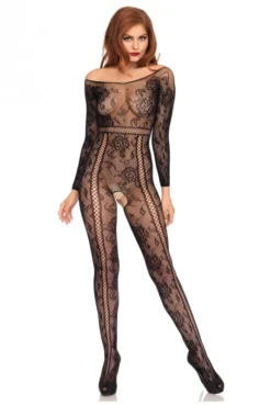 Combinaison BodyStocking Ouverte Vintage