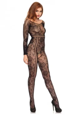Combinaison BodyStocking Ouverte Vintage -L’Éveil Sensuel Soldes combinaison bodystocking ouverte vintage 3