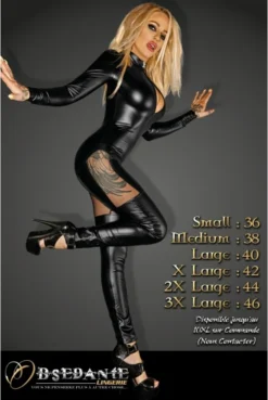 Combinaison Intégrale Queen By Noir Handmade -L’Éveil Sensuel Soldes combinaison integrale queen by noir handmade 10