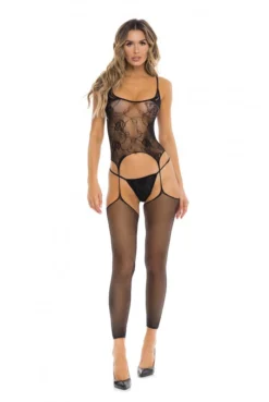 Combinaison Résille Et String Fuck All Night -L’Éveil Sensuel Soldes combinaison resille et string fuck all night 2