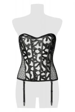 Corset Bustier à Jarretelles Sexy Chic -L’Éveil Sensuel Soldes corset bustier a jarretelles sexy chic 3