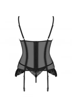 Corset Noir Dentelle Florale -L’Éveil Sensuel Soldes corset noir dentelle florale 7