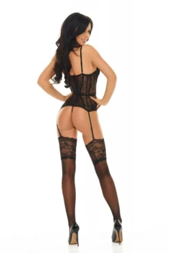 Corset Noir Ravenna Beauty Night -L’Éveil Sensuel Soldes corset noir ravenna beauty night 5